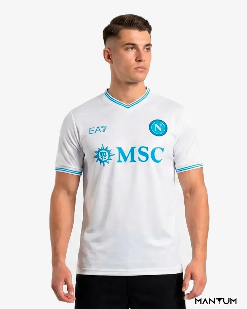 Camiseta de Time Napoli Branca - Versão Jogador - Mantum®