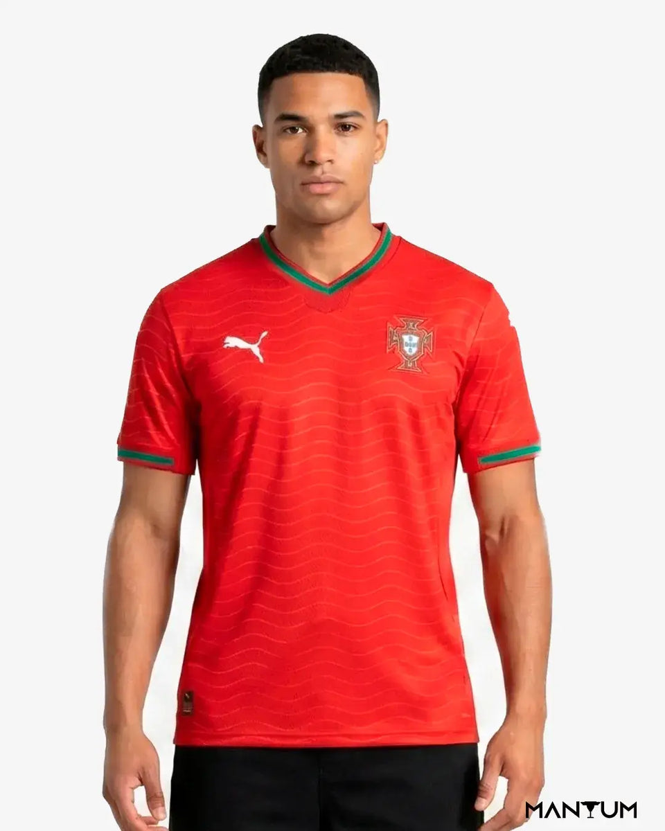 Camisa de Seleção Portugal Vermelha Copa do Mundo 2026 - Versão Jogador - Mantum®