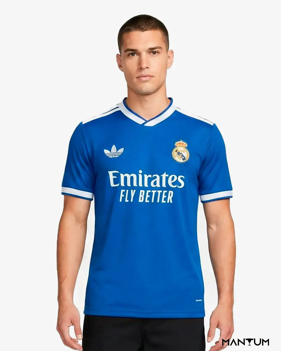 Camisa de Time Real Madrid Azul 2025 - Versão Jogador - Mantum®