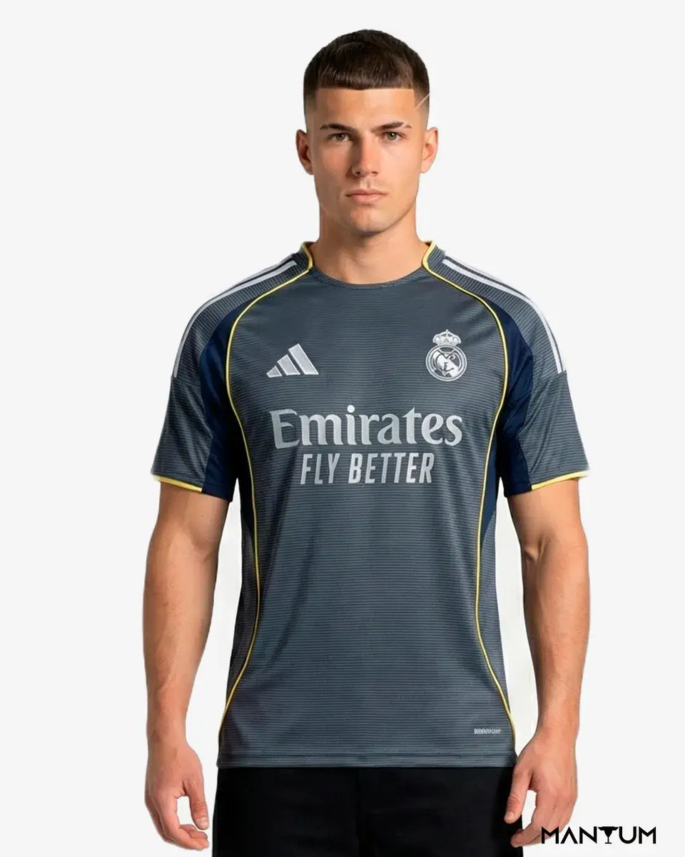 Camisa de Time Real Madrid Cinza 2025 - Versão Jogador - Mantum®