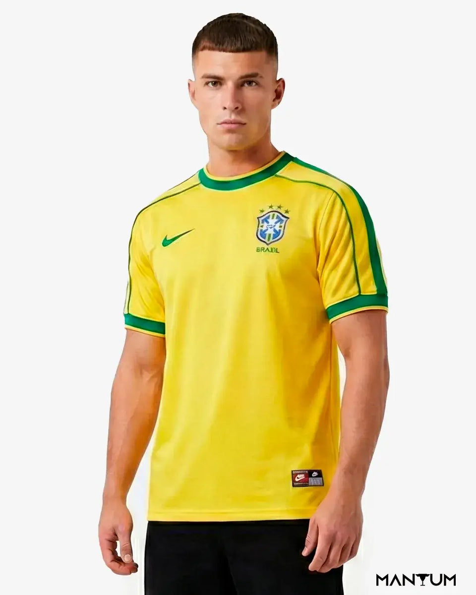 Camisa de Seleção Brasileira - Ronaldo 1998 [RETRÔ] - Versão Jogador  - Mantum®