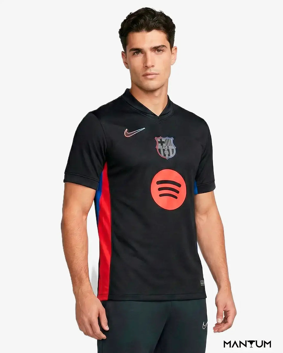 Camiseta de Time Barcelona Preta - Versão Jogador - Mantum®