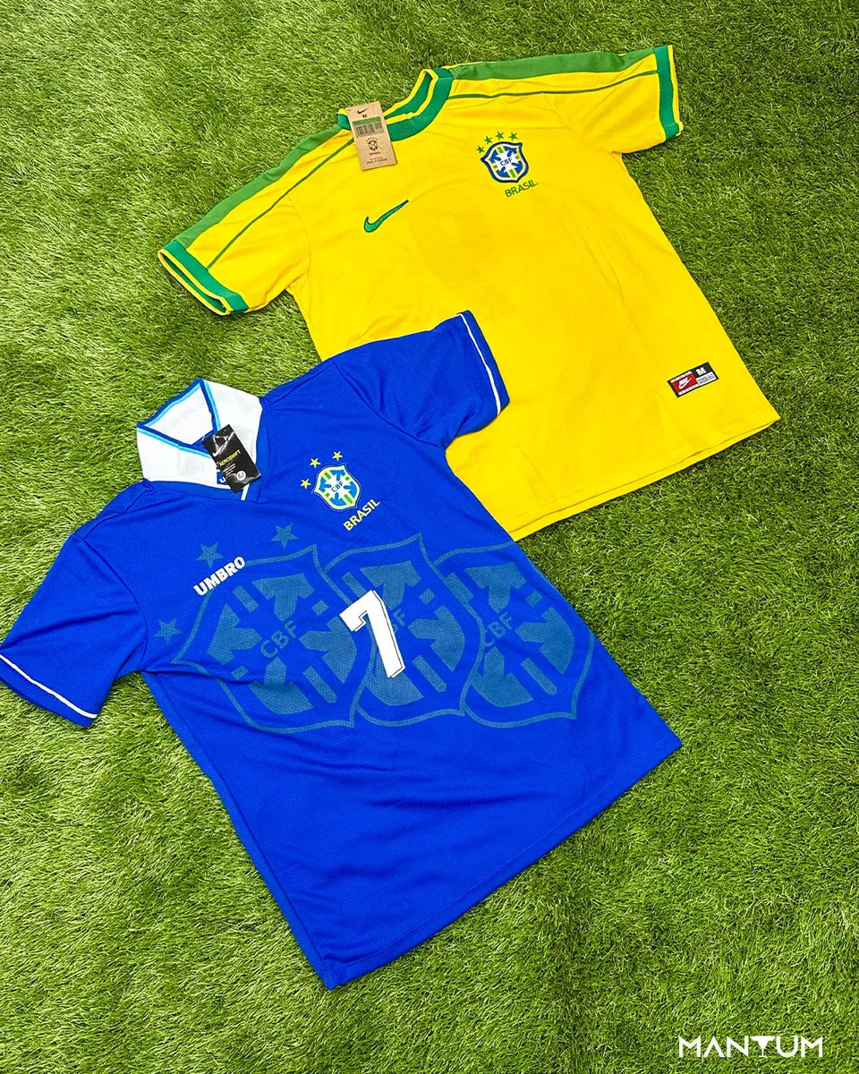 Kit Seleção Brasileira - Bebeto (94) e Ronaldo (98) [RETRÔ]  - Mantum®