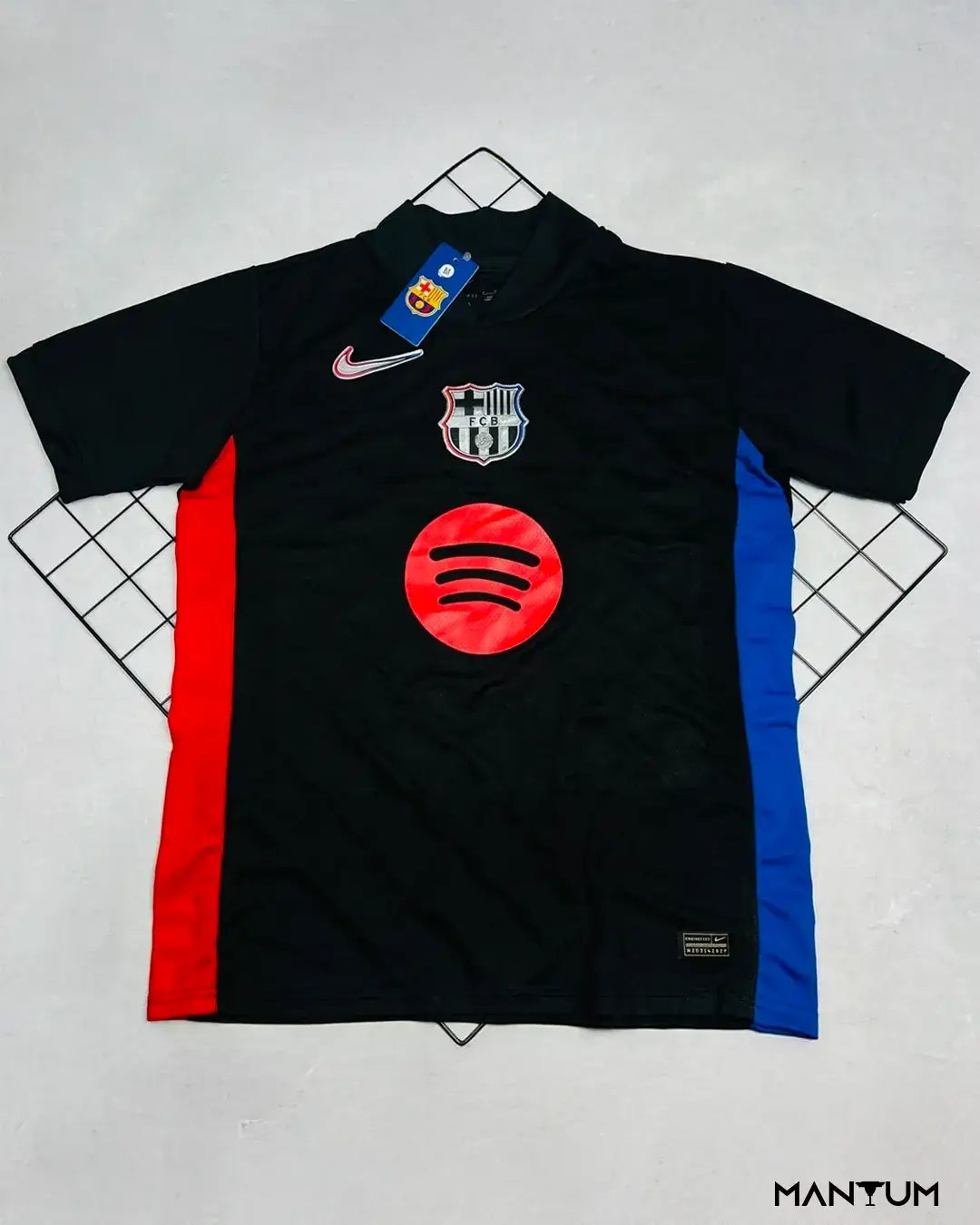 Camiseta de Time Barcelona Preta - Versão Jogador - Mantum®