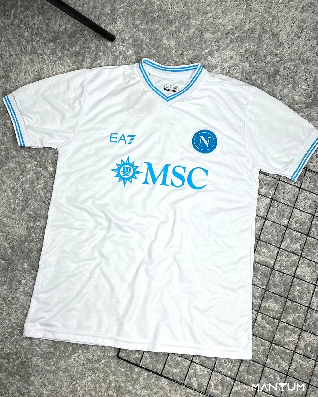 Camiseta de Time Napoli Branca - Versão Jogador - Mantum®