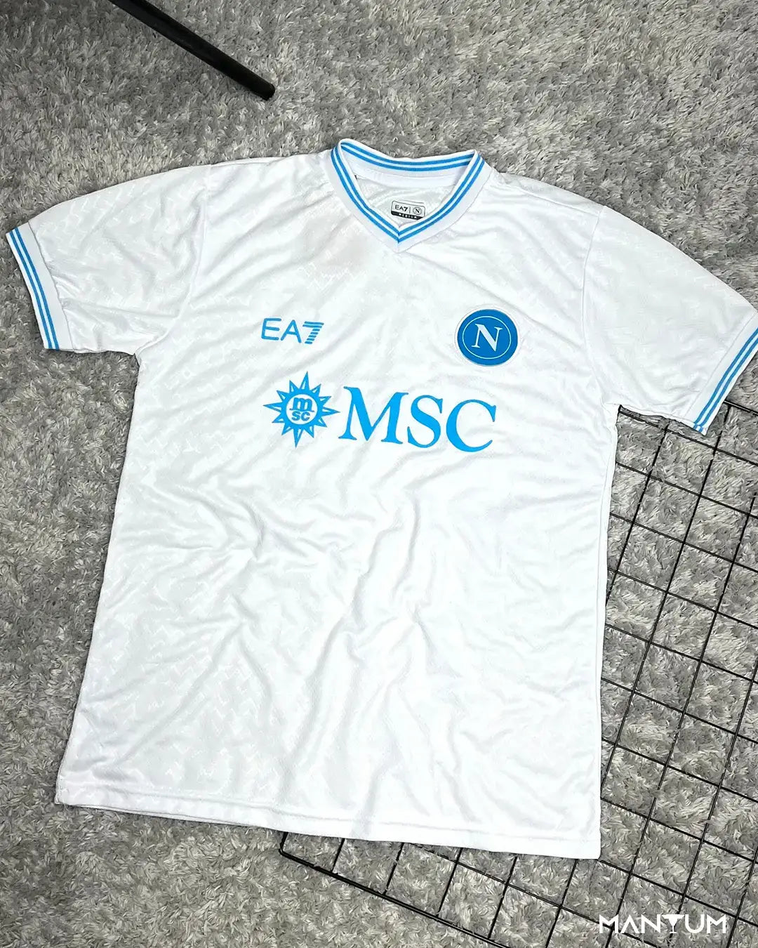 Camiseta de Time Napoli Branca - Versão Jogador - Mantum®