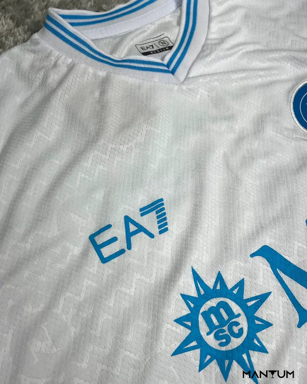 Camiseta de Time Napoli Branca - Versão Jogador - Mantum®