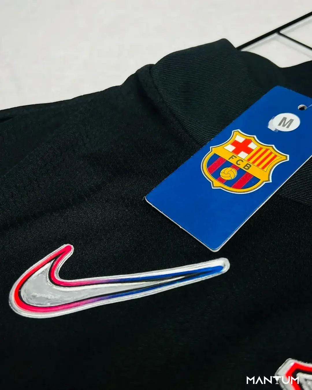 Camiseta de Time Barcelona Preta - Versão Jogador - Mantum®