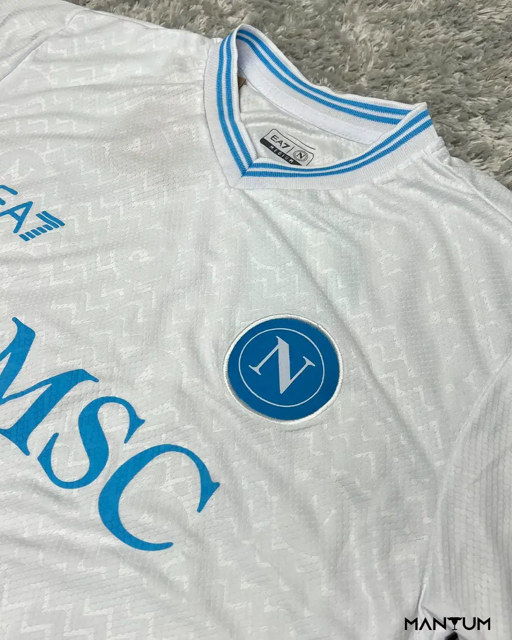 Camiseta de Time Napoli Branca - Versão Jogador - Mantum®