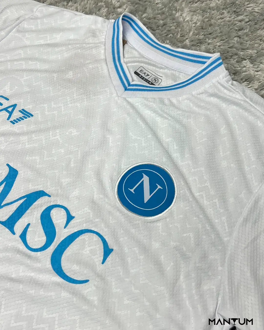 Camiseta de Time Napoli Branca - Versão Jogador - Mantum®